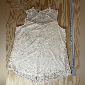 Apt 9 lace ivory tank top size XL